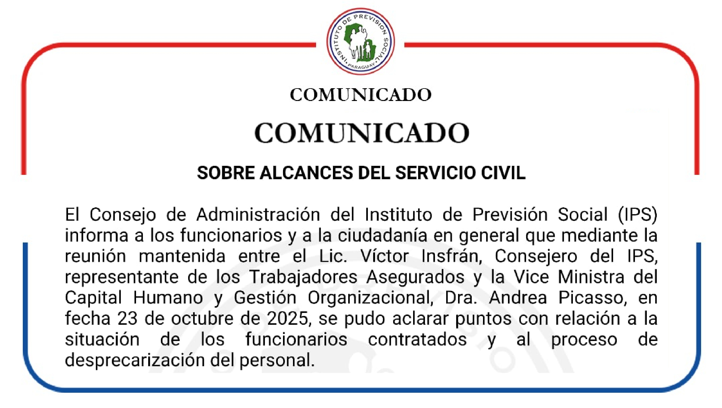 Consejo de Administración del IPS