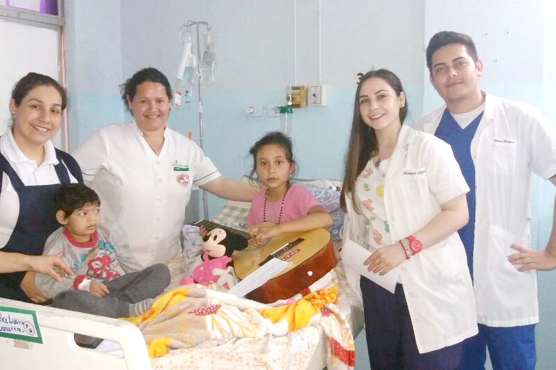 Espacio musical en aula hospitalaria