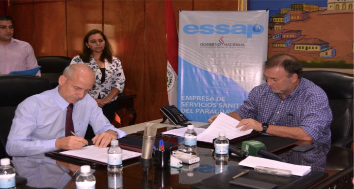 Firma de convenios interinstitucionales entre ESSAP e IPS