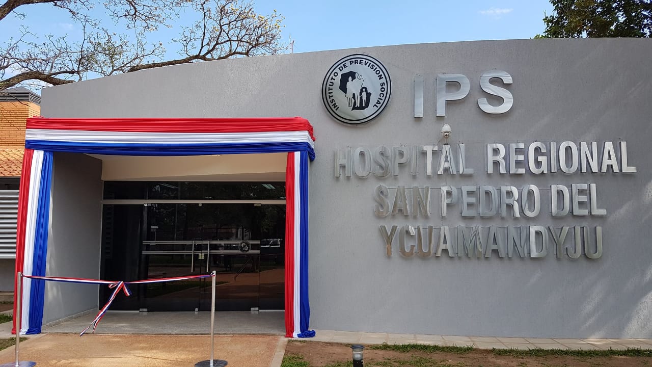 Hospital Regional de IPS de San Pedro del Ycuamandyyu inaugura mejoras para cartera de servicios