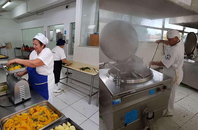 Sección Cocina produce a diario cerca de 3.250 servicios gastronómicos 