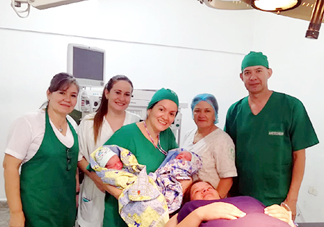 Nacen gemelos en la Unidad Sanitaria del IPS de San Estanislao