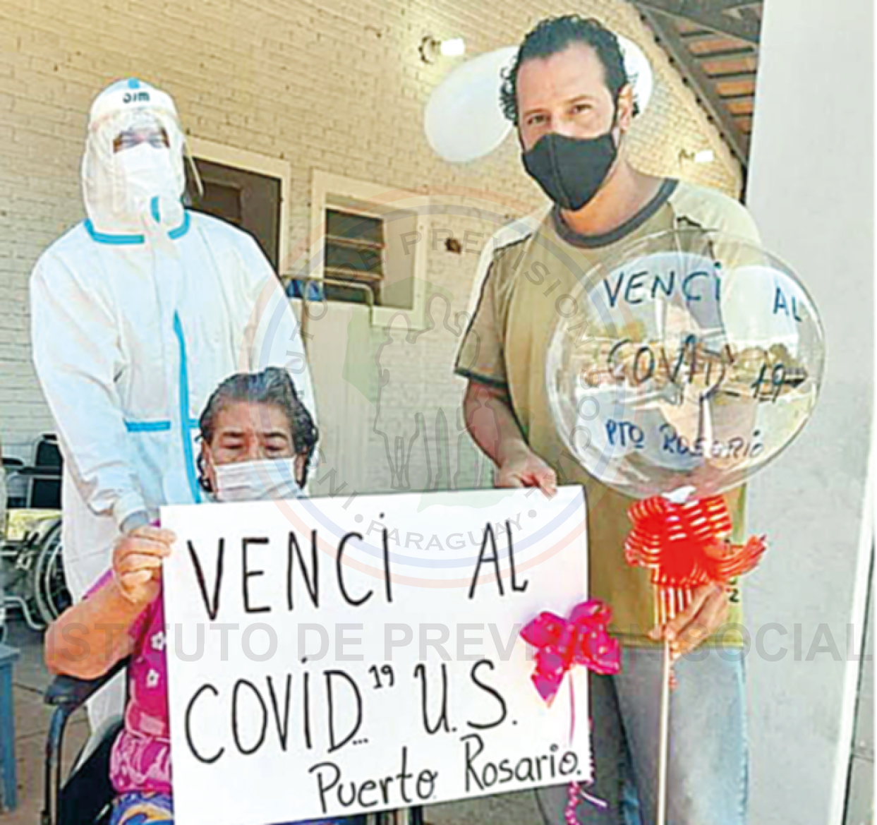 Primera paciente con Covid tiene alta médica en la Unidad Sanitaria de Puerto Rosario del IPS