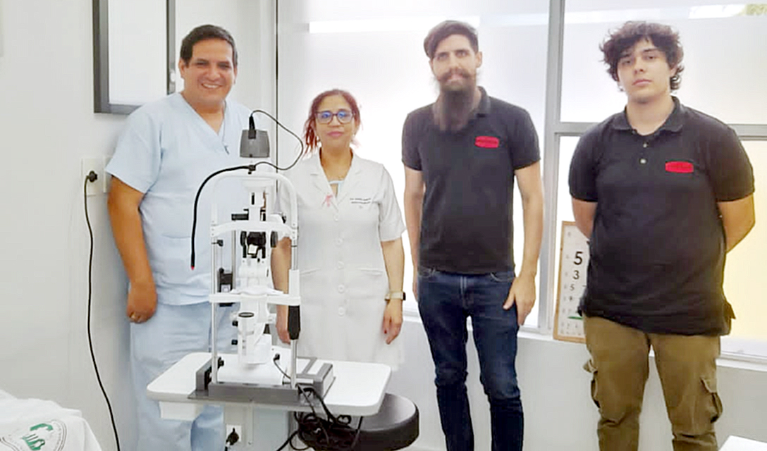 Nuevo equipo oftalmológico en el puesto sanitario de San Bernardino del IPS