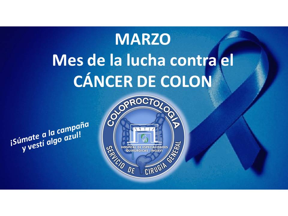 Colores para la prevención, estamos en el Marzo Azul, el mes de la concientización sobre  el cáncer colorrectal