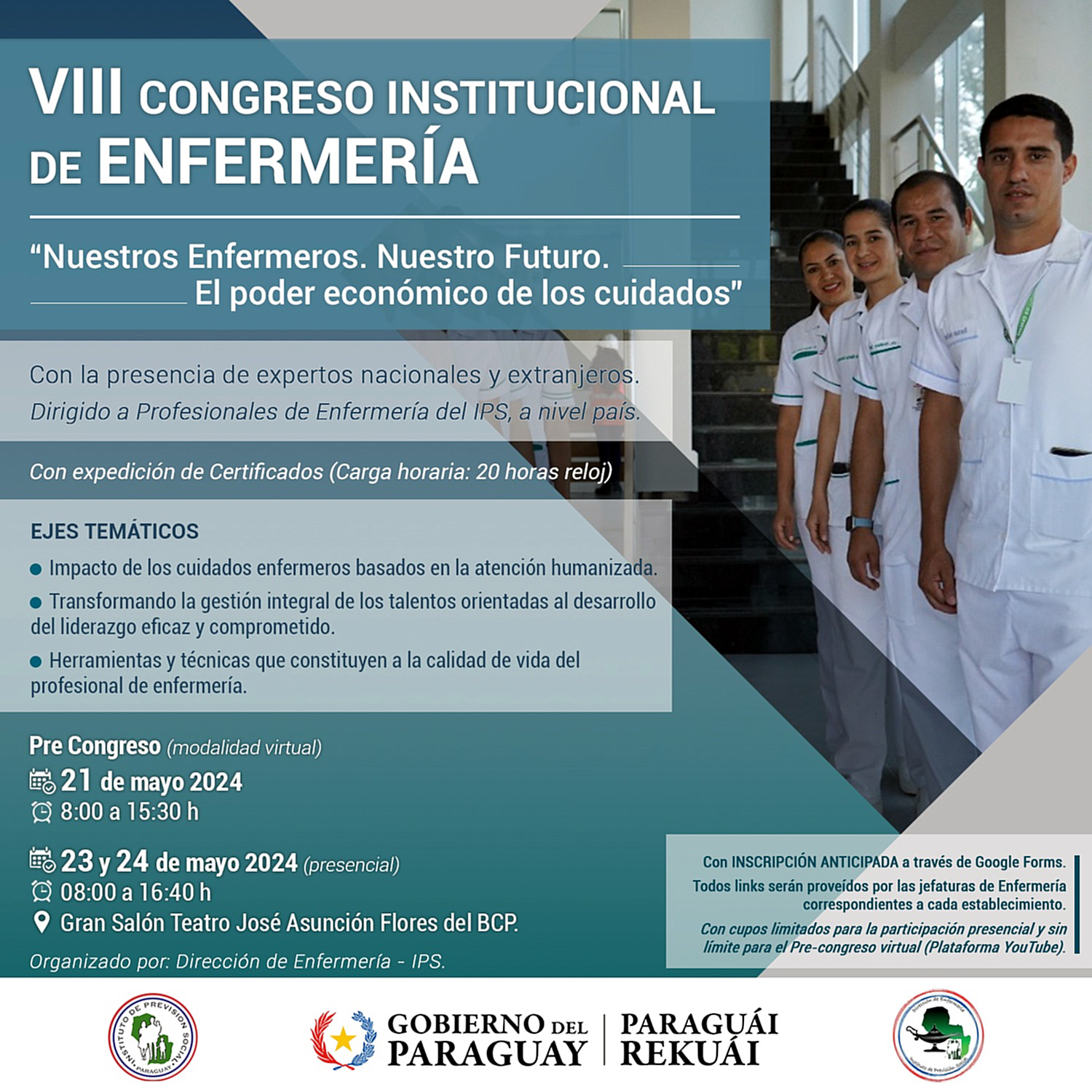 Expertos nacionales y extranjeros disertarán en VIII Congreso de Enfermería Institucional