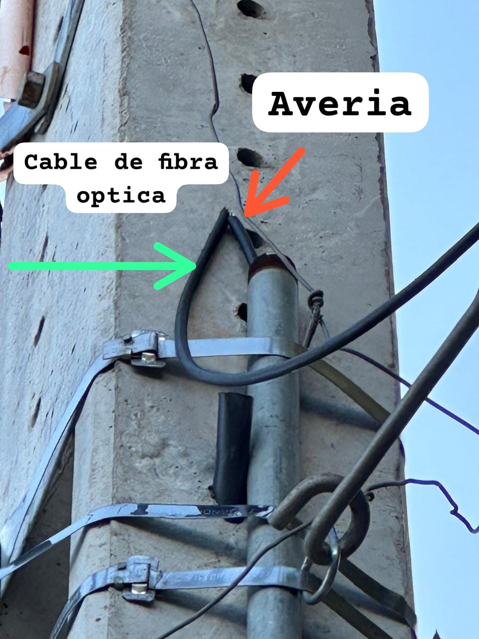 Delincuente común al intentar huir luego de robar cables perjudica sistemas eléctricos y fibra óptica del IPS