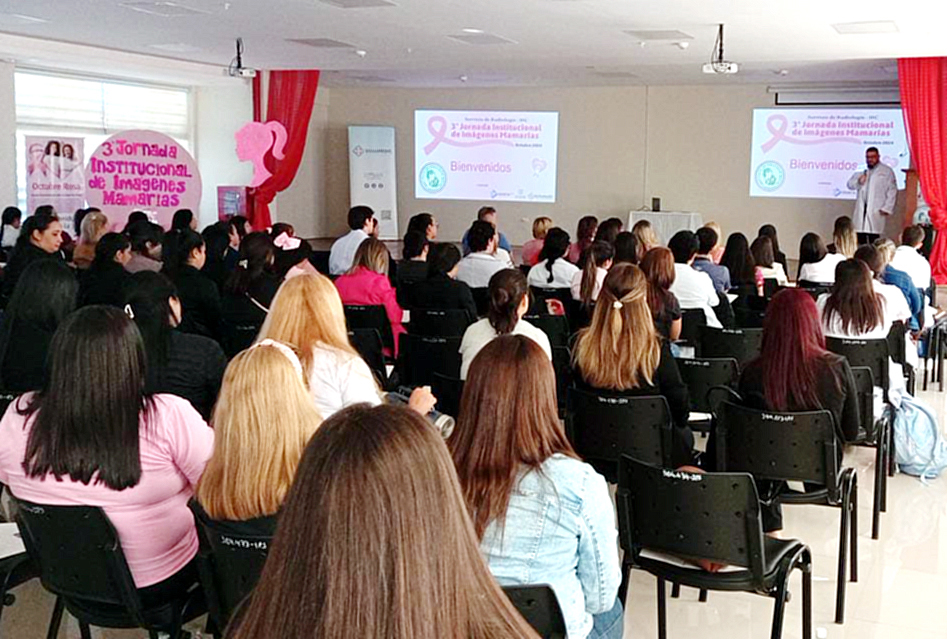 Tercera Jornada Institucional de Imágenes Mamarias desarrollado en el Hospital Central por parte del Servicio de Radiología en el día de lucha contra el cáncer de mama