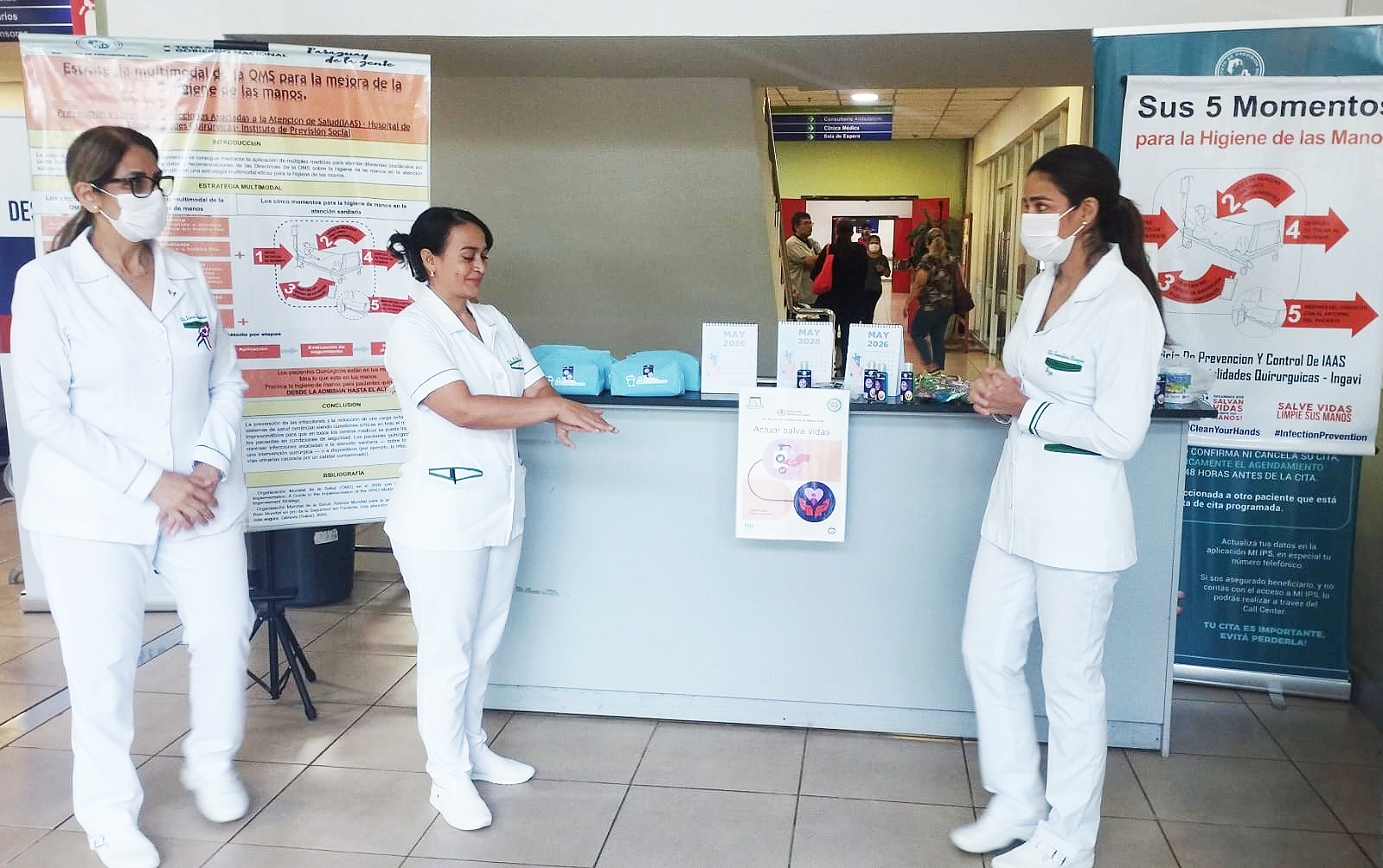 Hospital IPS Ingavi celebró el 5 de mayo con prácticas de higiene para evitar Infecciones Asociadas a la Atención a la Salud (IAAS)