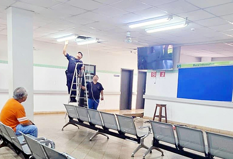 Donación permite incorporar un televisor informativo en la sala de espera del Hospital Regional de Pedro Juan Caballero 