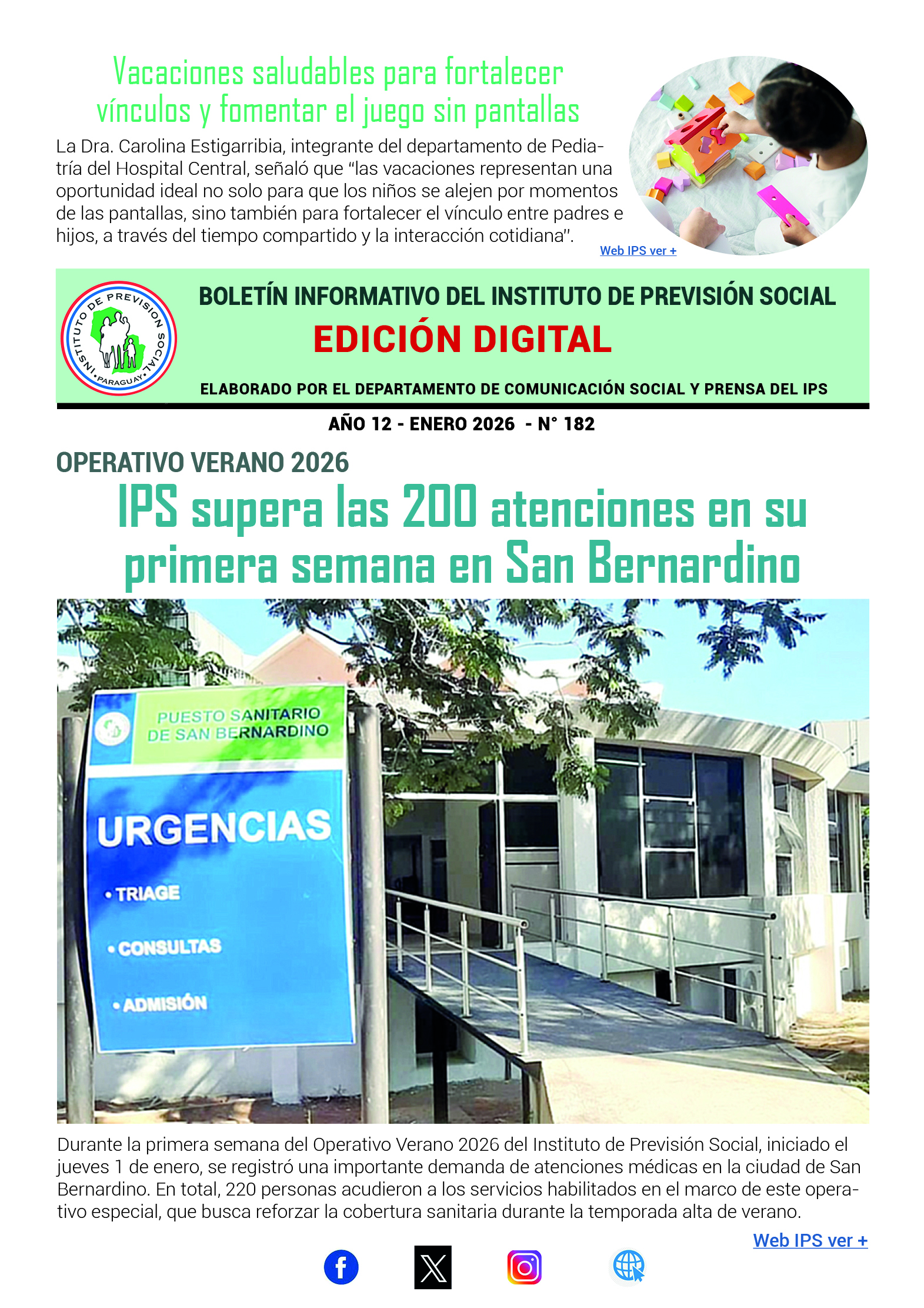 Boletín digital N° 182