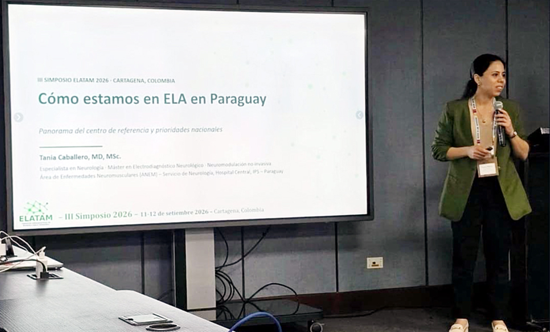 Profesional del IPS representó al Paraguay en encuentro latinoamericano sobre ELA